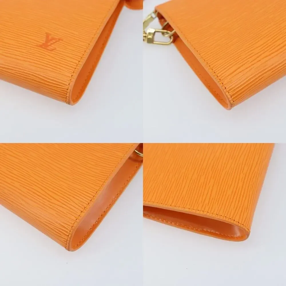 Louis Vuitton Epi Pochette Accessoires Pouch Orange Mandarin